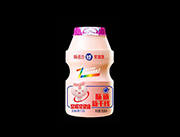 肠道新干线100%进口奶源粉瓶乳酸菌饮品100ml（正面）